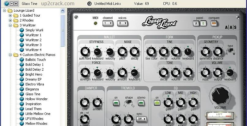 Lounge Lizard VST 4.3.0 Crack + Torrent (Mac/WIN) Download