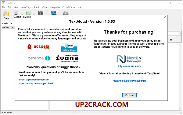 NextUp TextAloud Free Download With Full Version Crack 2022